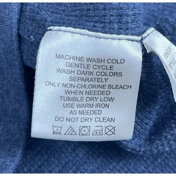 Rustic Ridge Pocket T-Shirt Men's Size XL Navy Round Neck Raglan Sleeve Pullover - Picture 3 of 4